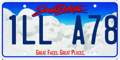 SD license plate 1LLA78