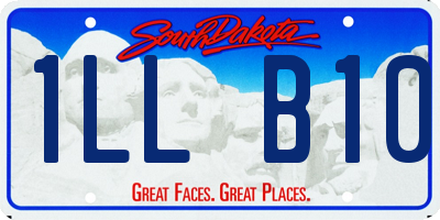 SD license plate 1LLB10