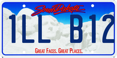 SD license plate 1LLB12