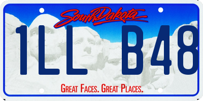 SD license plate 1LLB48