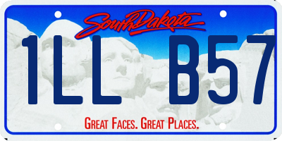 SD license plate 1LLB57