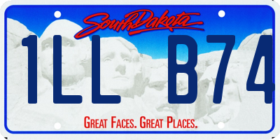 SD license plate 1LLB74