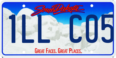 SD license plate 1LLC05