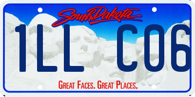 SD license plate 1LLC06