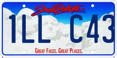 SD license plate 1LLC43