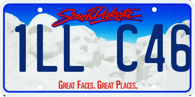 SD license plate 1LLC46