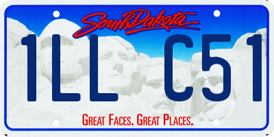 SD license plate 1LLC51