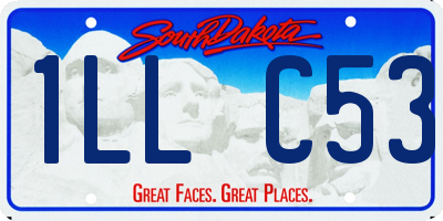 SD license plate 1LLC53