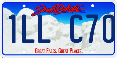 SD license plate 1LLC70
