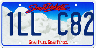 SD license plate 1LLC82