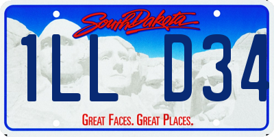 SD license plate 1LLD34
