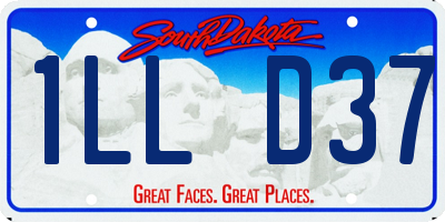SD license plate 1LLD37