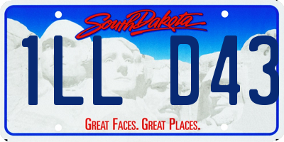 SD license plate 1LLD43