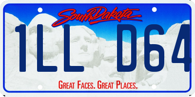 SD license plate 1LLD64