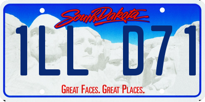 SD license plate 1LLD71