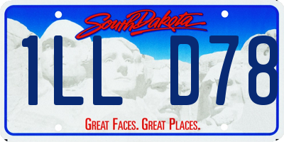 SD license plate 1LLD78