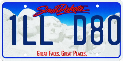 SD license plate 1LLD80