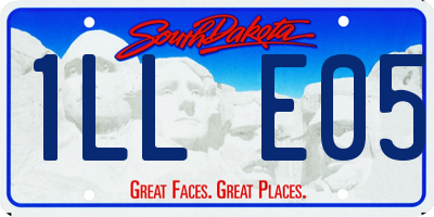 SD license plate 1LLE05
