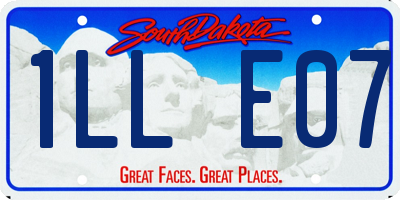 SD license plate 1LLE07