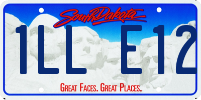 SD license plate 1LLE12