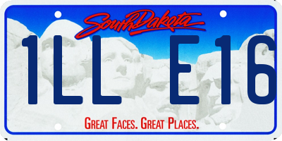 SD license plate 1LLE16