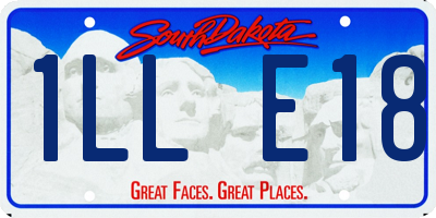 SD license plate 1LLE18