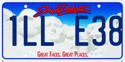 SD license plate 1LLE38