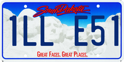 SD license plate 1LLE51