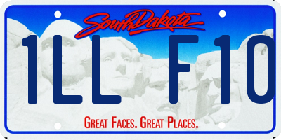 SD license plate 1LLF10