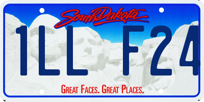 SD license plate 1LLF24