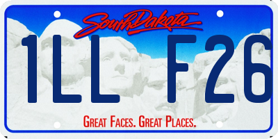 SD license plate 1LLF26