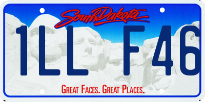 SD license plate 1LLF46