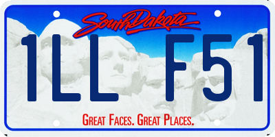SD license plate 1LLF51