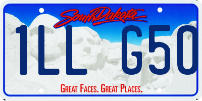 SD license plate 1LLG50