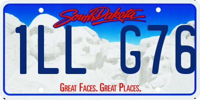 SD license plate 1LLG76
