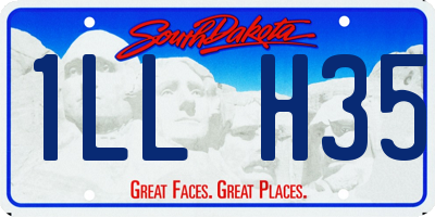 SD license plate 1LLH35