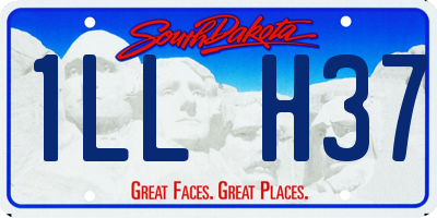SD license plate 1LLH37