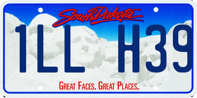 SD license plate 1LLH39