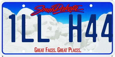 SD license plate 1LLH44