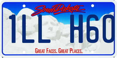 SD license plate 1LLH60