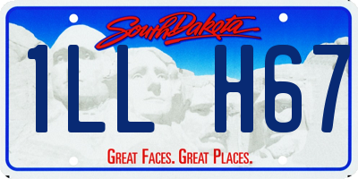 SD license plate 1LLH67