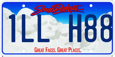 SD license plate 1LLH88
