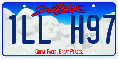 SD license plate 1LLH97