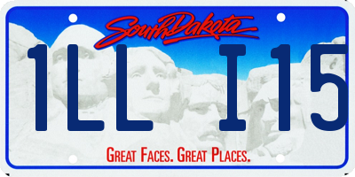 SD license plate 1LLI15