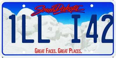 SD license plate 1LLI42