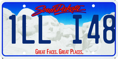 SD license plate 1LLI48