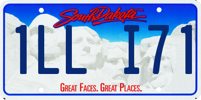 SD license plate 1LLI71