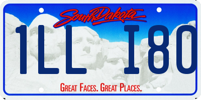 SD license plate 1LLI80