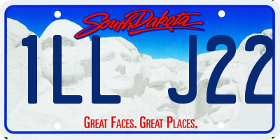 SD license plate 1LLJ22
