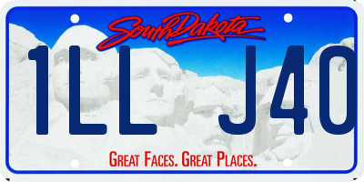 SD license plate 1LLJ40